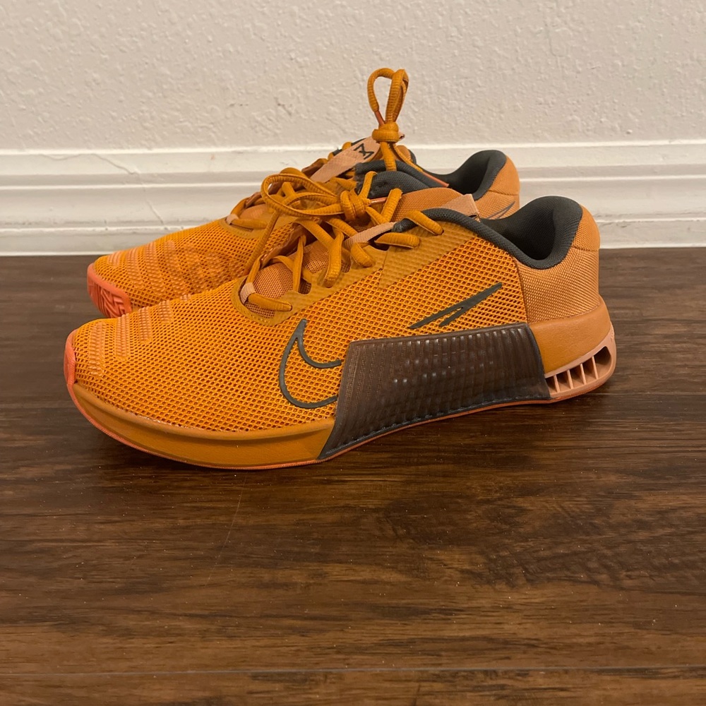 Nike Orange and Black Sneakers